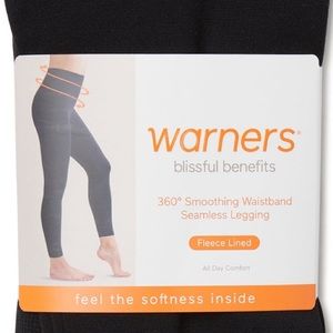 NWT Warner’s blissful benefits  fleece back tights size XS (4-6)
